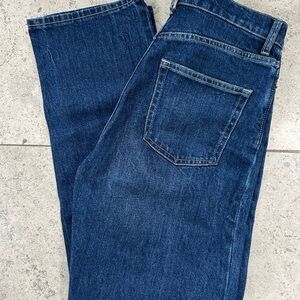 COS Straight leg high rise blue jeans